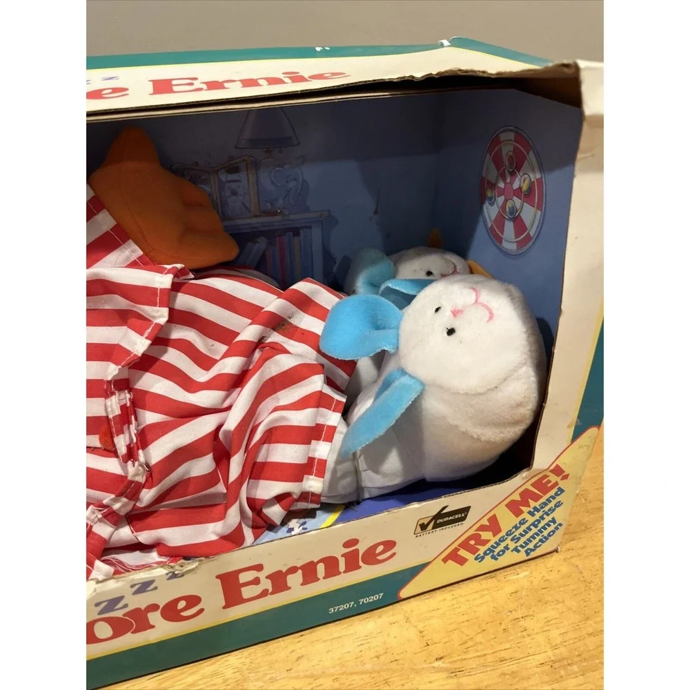 Vintage Sing And Snore Ernie Vintage Tyco Toy 1996 Never Taken Out Of‎ Box